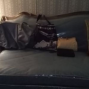 2 purses and 2 shoulder bags